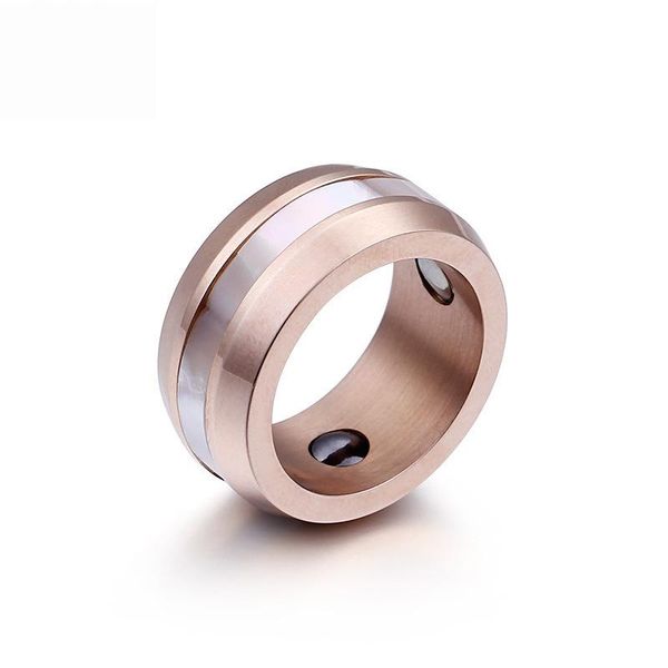 

wedding rings rose gold shell titanium steel accessories jewel ring fashion jewelry engagement valentine lover couples, Slivery;golden