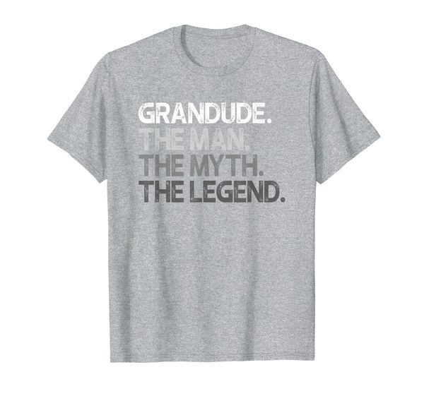 

mens grandude shirt gift: the man the myth the legend t-shirt, White;black