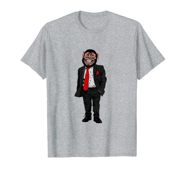 

Funny Monkey in Suit Gift idea for Monkeys Chimpanzee T-Shirt, Mainly pictures