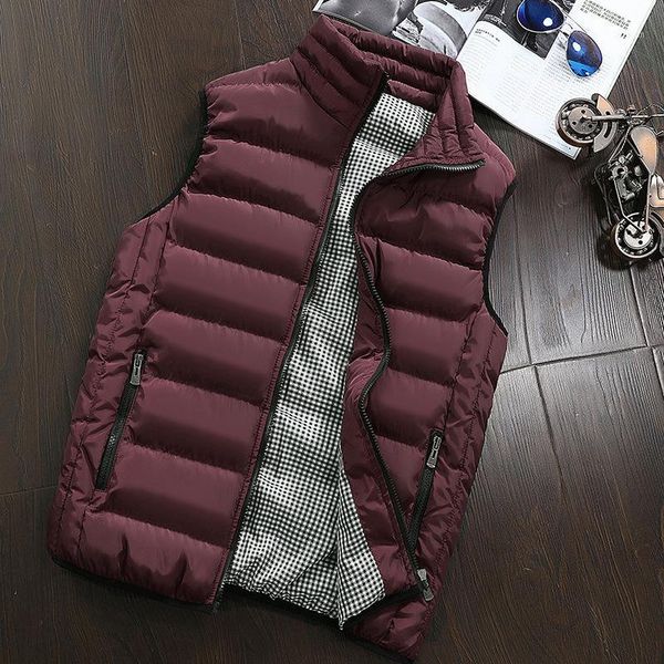 

men's vests 5xl large size vest men autumn winter coats & jackets warm sleeveless jacket waistcoat fashion casual mens 2021, Black;white