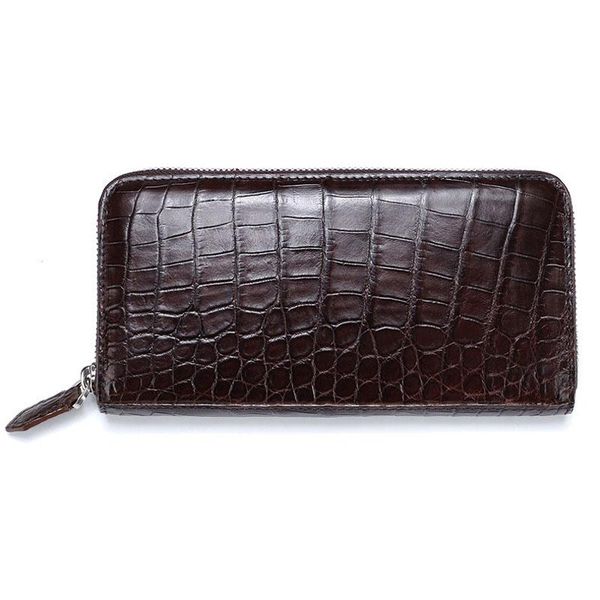 

wallets yl0044 crocodile quality real leather luxury wallet men famous brands high fashionable men's bag, Red;black
