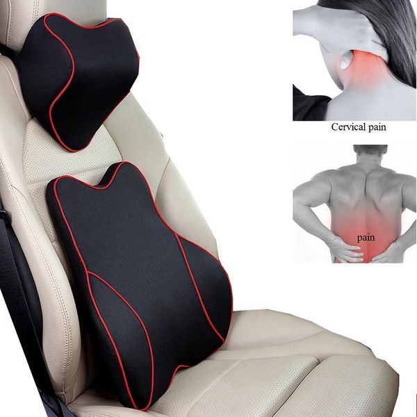 

seat cushions seeonka car pillow low back pain neck cushion orthopedic ergonimic design for travel long time memory foam