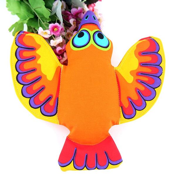 

cat toys america brand safe nontoxic pet cute dog strong canvas bite resistant big orange bird for dogs
