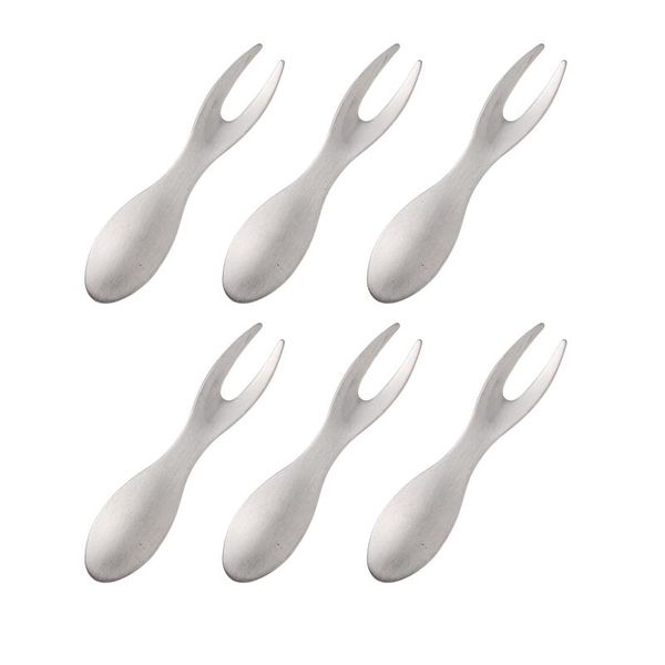 

forks 6 pcs stainless steel fruit stylish practical tableware