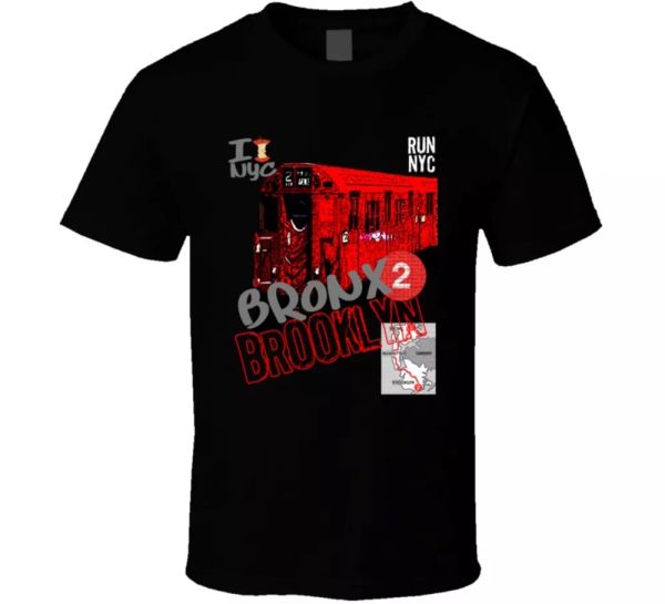 

nyc bronx 2 brooklyn hip hop rap run t shirt t shirt, White;black