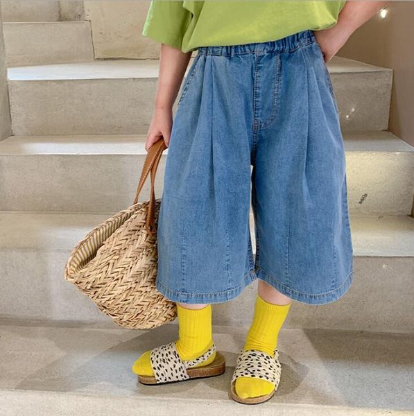 

arrival girls denim long pants summer fashion kids jean 2-7 years ye535 jeans, Blue