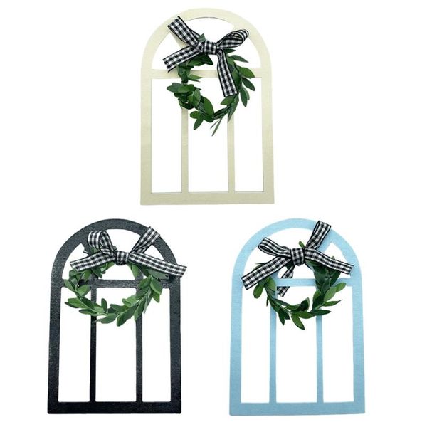 

novelty items wooden farmhouse window tiered tray decoration rustic cathedral arch sign shelf spring summer stand display po prop