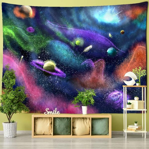 

tapestries aurora universe tapestry wall hanging natural forest landscape witchcraft tapiz abstract home decor