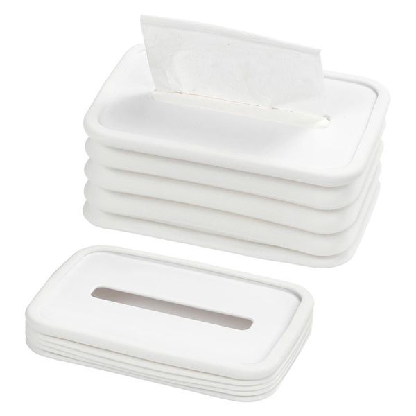

tissue boxes & napkins box cover,rectangle silicone foldable holder collapsible napkin dispenser for bathroom,living room,bedroom