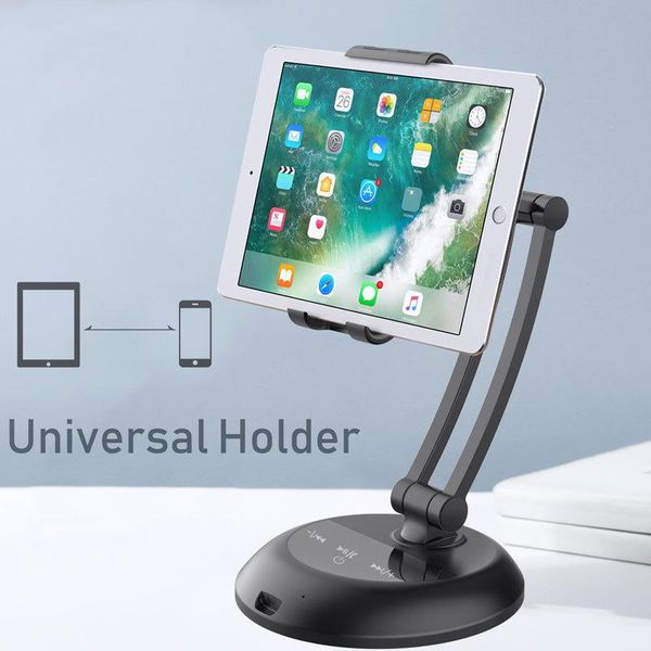 

mobile phone holder charging tablet multi-functional lazy stand speaker desklive desk with cell mounts & holders