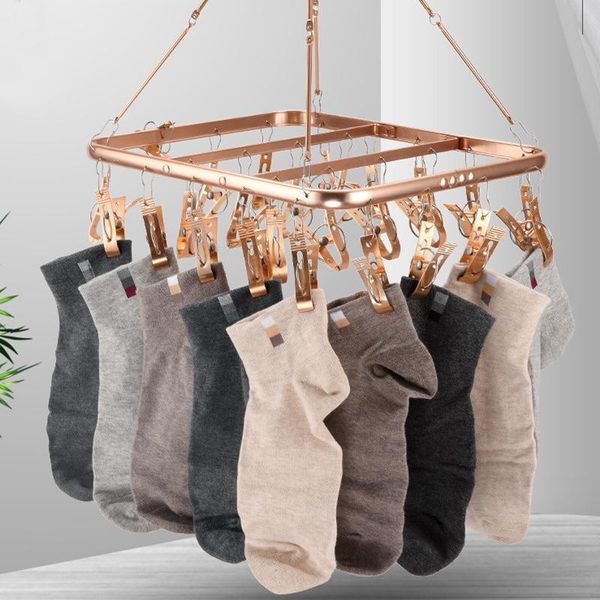 

clips clothes drying rack space saving socks shorts underwear hanger hanging shelf household support hangers & racks