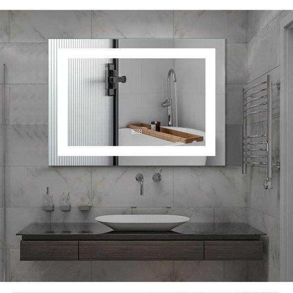 

mirrors smart backlit led illuminated fog-vanity mirror with light