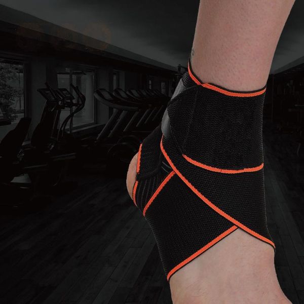 

sports bandage wrapped ankle protector naked protective gear basketball taekwondo sprain protect accessories comfortable support, Blue;black