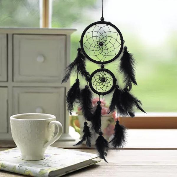 

decorative objects & figurines handmade dream-catcher wind chimes home hanging craft gift dreamcatcher ornament car bedroom decoration atrap