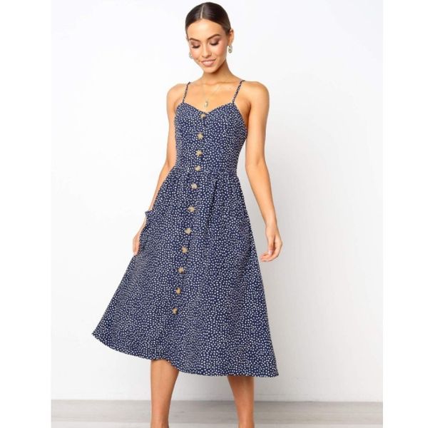 

fashion dress suspender single breasted print summer, Black;pink