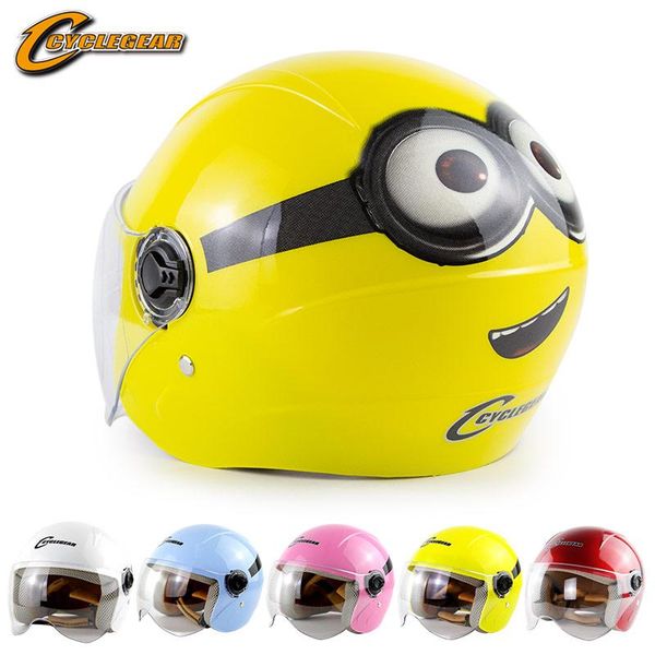 

motorcycle helmets kids helmet summer winter open face for children scooter flip up visor cute enfant capacete