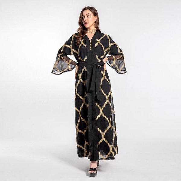 

ethnic clothing kaftan abaya dubai turkish african dresses for women islam muslim dress caftan marocain djellaba robe longue femme musulmane, Red