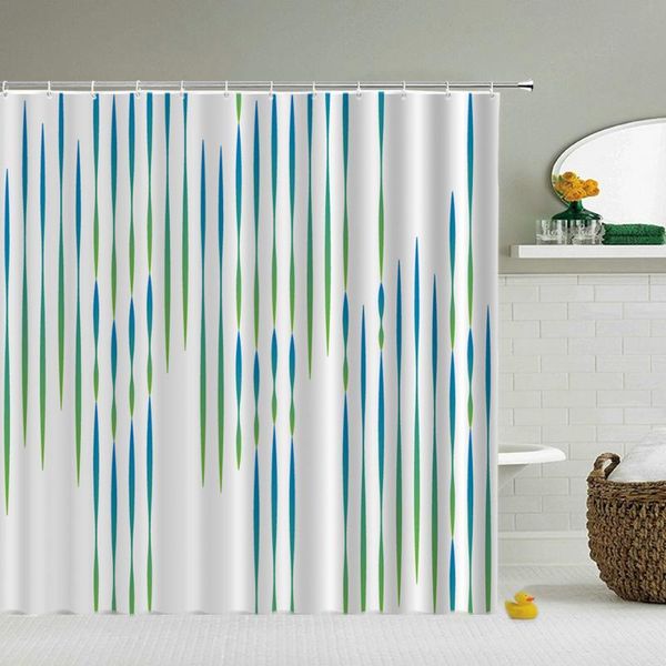 

shower curtains modern minimalist stripes bathroom curtain waterproof bath large size 240*180cm with hook