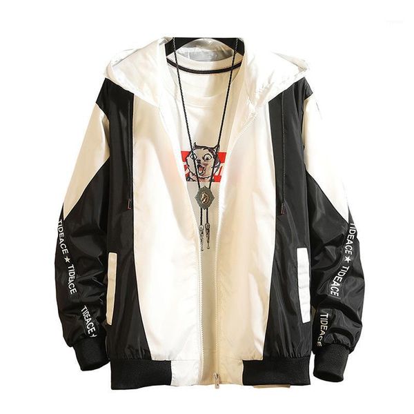 

light and thin men's loose sunscreen long-sleeved jacket in summer 2021 jackets, Black;brown