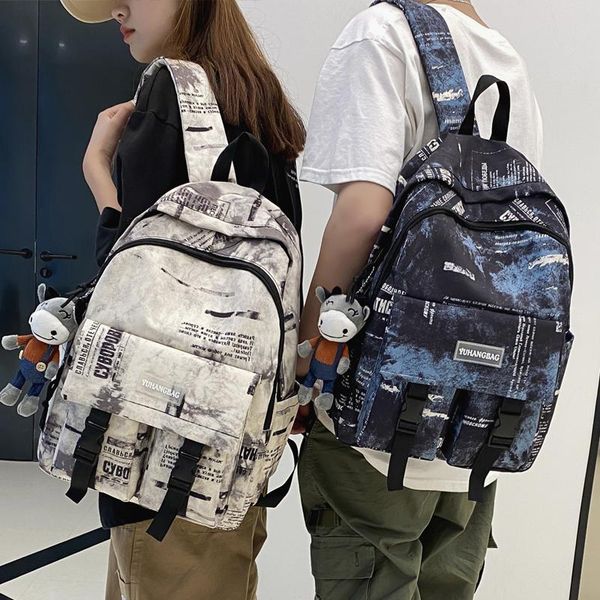 

backpack schoolbag female european american fashion campus college students junior high school leisure