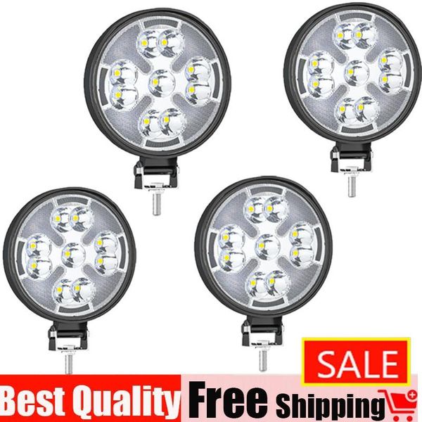 

working light round auxiliary spotlight led 3inch off-road work with drl flash strobe fog driving for truck atv suv utv