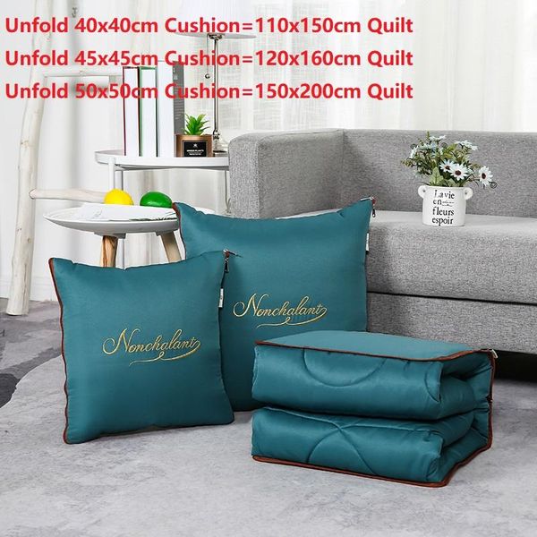 

cushion/decorative pillow professional 1pc modern fashion embroidery cushion blanket solid color summer cool quilt office car nap throw soft
