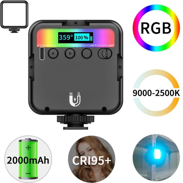 

fill light portable multi-function three-head cold boot full-color lighting pography lamp for ulanzi flash heads