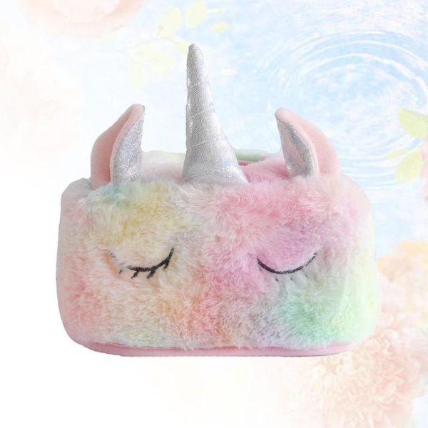 

tissue box plush storage holder for home el restaurant (small square pattern) bath accessory set