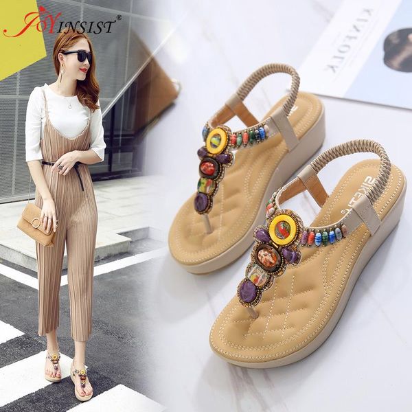 

korean version of the sandal shoes bohemian hip heel large size sandals, Black
