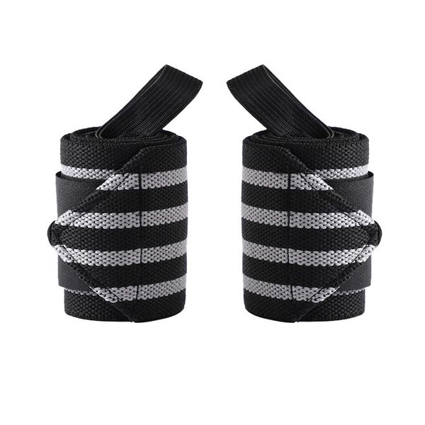 

wrist support 1pair adjustable sport bandage strap professional rubber brace fitness powerlifting training women men, Black;red