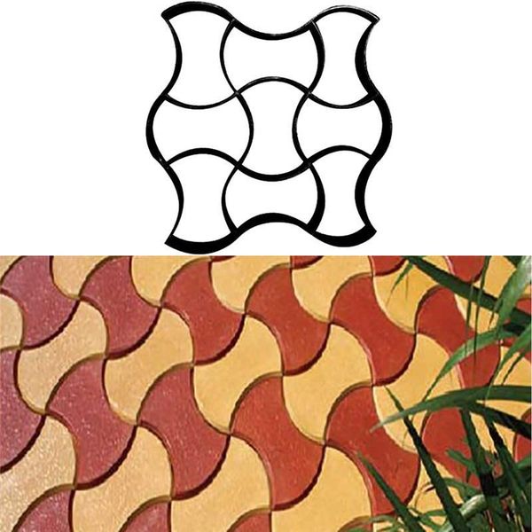 

black making diy paving mould home garden floor road concrete stepping driveway stone path patio maker molds @30 other buildings