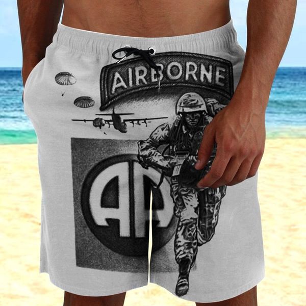 

soldiers assault 3d printed mens shorts are fashionable and comfortable. daily travel parties. the beach is breathable and beautiful., White;black