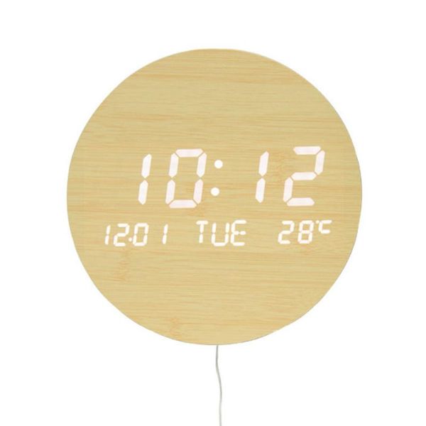 

wall clocks living room digital clock home decoration bedroom silent electronic led modern design nordic watch gift
