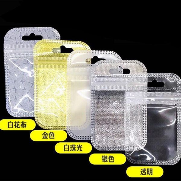 

gift wrap 100pcs 4.5*6cm small mini self-styled button ring packaging bag nail art crystal diamond with hanging hole