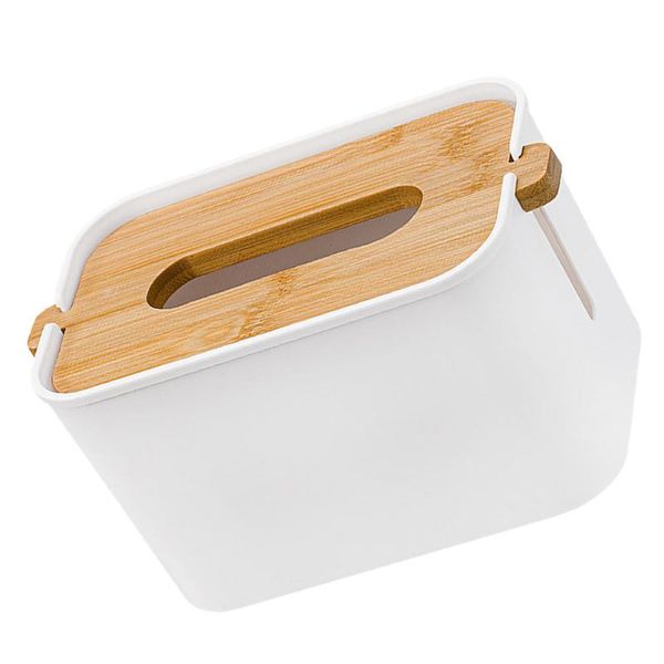 

tissue boxes & napkins 1pc creative box desknapkin container storage (white)