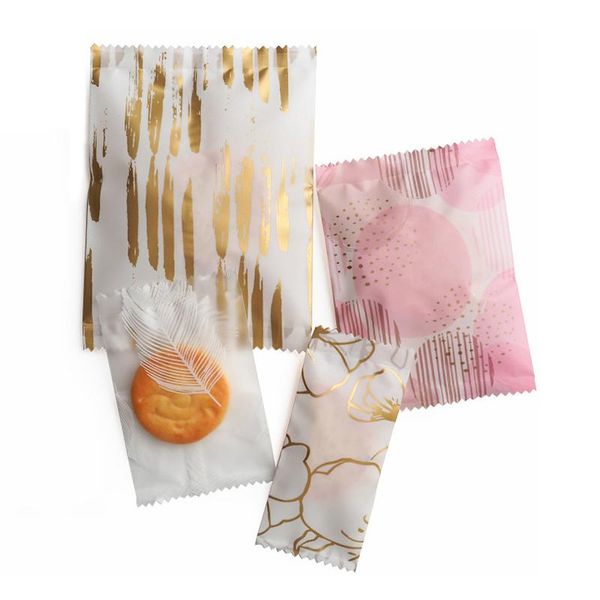 

gift wrap 100pcs plastic bag biscuit cookies packaging cake packing pouch wedding favor