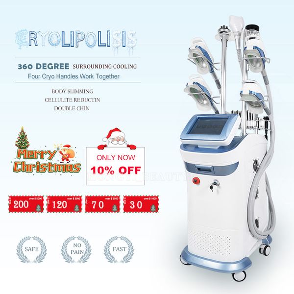 

5 cryo handles cryolipolysis fat ing machine body shaping criolipolisis frozen removal lipolaser rf skin care beauty equipment salon use