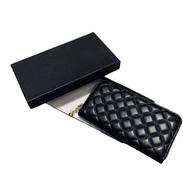 

with gift box, fashion designer clutch purse leather wallet, Red;black