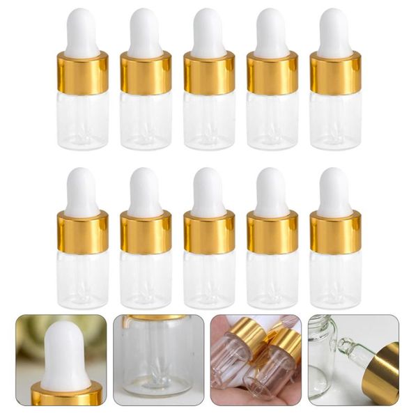 

50pcs essential oil storage glass bottles empty sub & jars