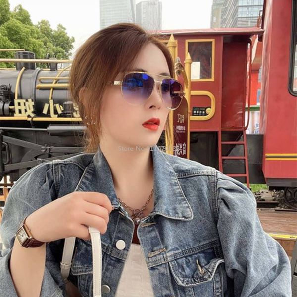 

2021 ct0693 women men big face fashion sunglasses brand design box eyeglasses frame gradient sunglass eyewear, White;black