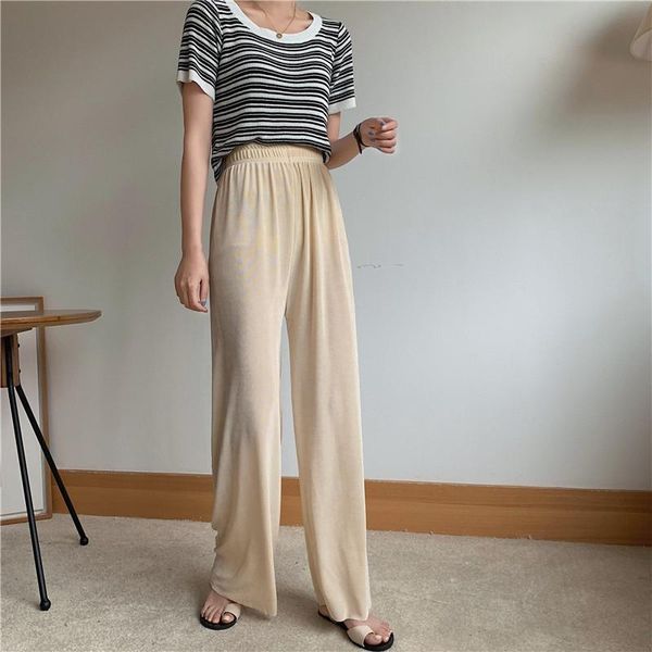 

women's pants & capris summer loose women 916#, Black;white