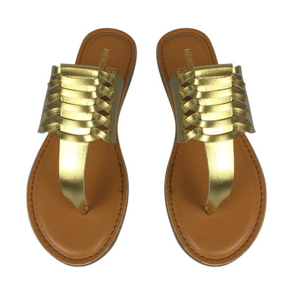 

fashion women's golden microfiber flip flops summer outside leisure soft high elastic slides shoes female tpr soled slippers, Black