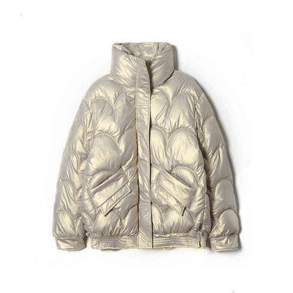 

cotton padded women 2021 colorful bright face korean bread cotton clothes wash student loose short et, Black;white