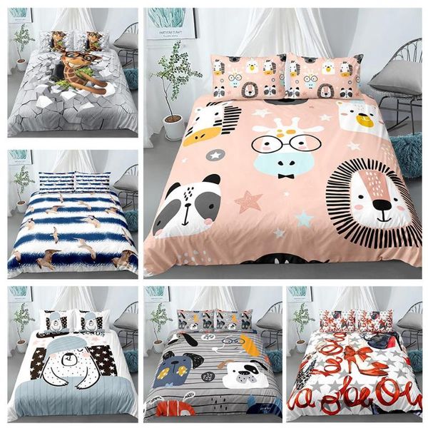 

bedding sets cartoon animals set seller duvet cover bohemian bedspreads for adults kids bedclothes drop  king size