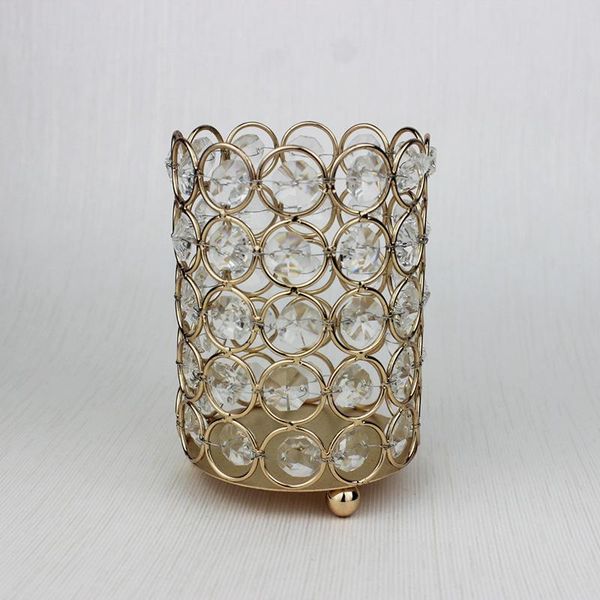 

european crystal penholder wedding decoration props makeup manicure brush receive canister handicraft candlestick storage boxes & bins