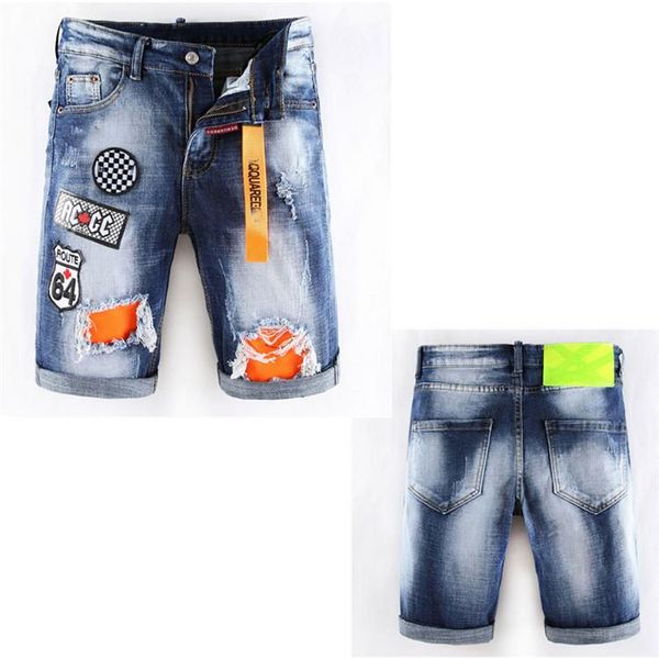 

fashion mens summer shorts stretch slim skinny fit jeans men cotton casual distressed short knee length denim clothing, White;black