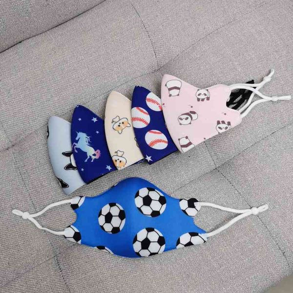 

seamless children's printed sponge 3d cloth fashionable dust-proof riding mask