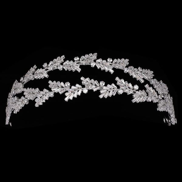 

hair clips & barrettes headwear and crown hadiyana retro fashion ladies' jewelry bridal wedding accessories zircon bc6178 haar zubehÃ¶r, Golden;silver