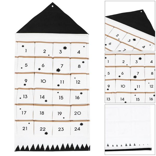 

storage bags 2pcs unique christmas calendar bag wall hanging house decor