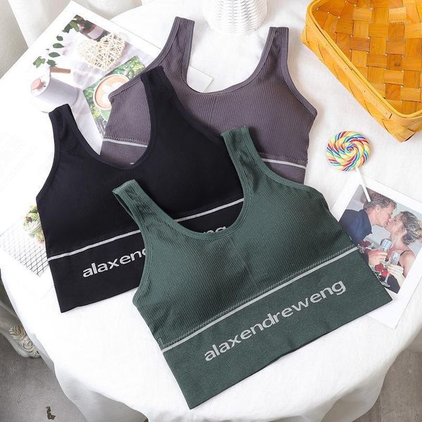 

yoga outfit seamless sports bra women fitness for cup a-d black white running gym crop push up sport bh